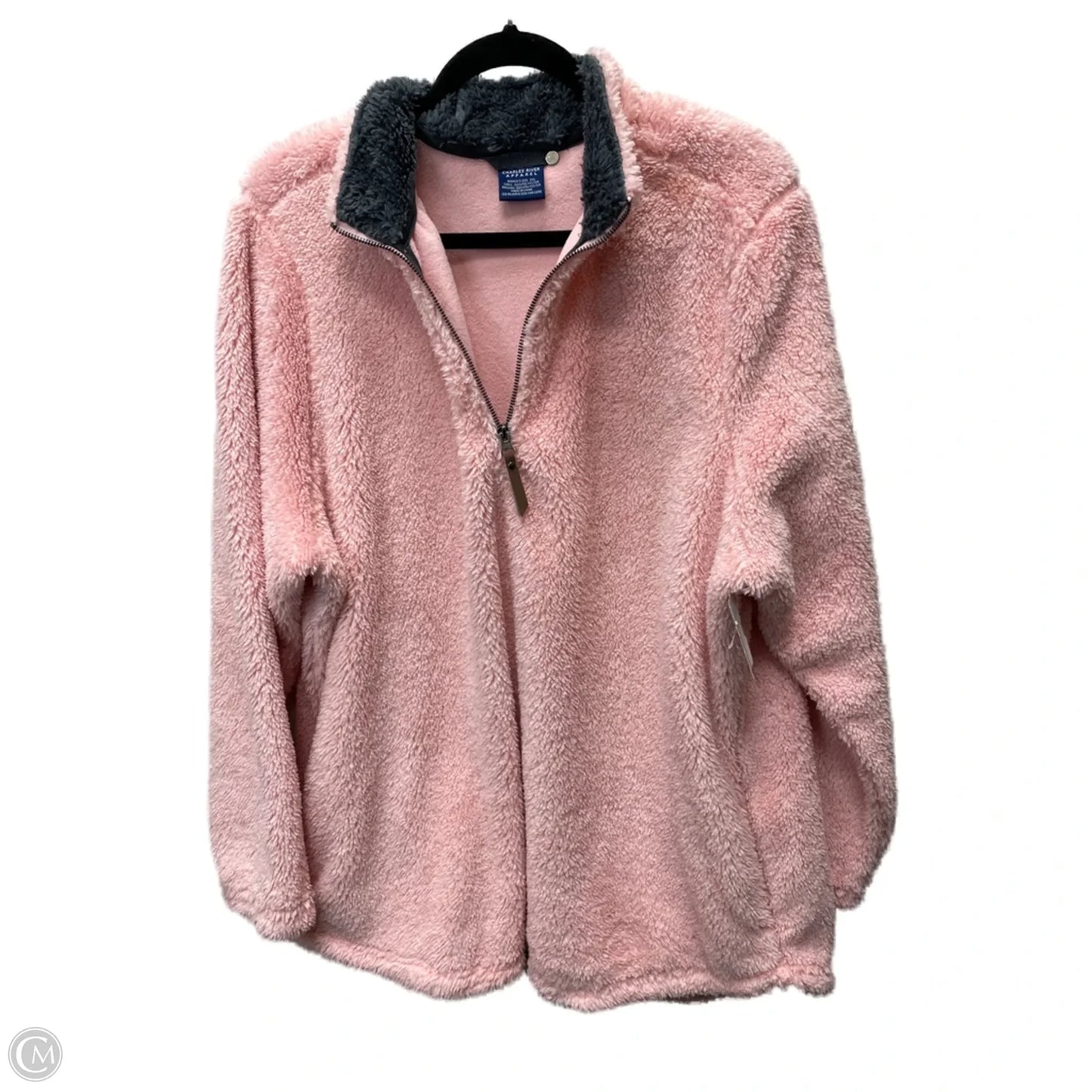 Jacket Faux Fur & Sherpa By Clothes Mentor In Pink, Size: 2x