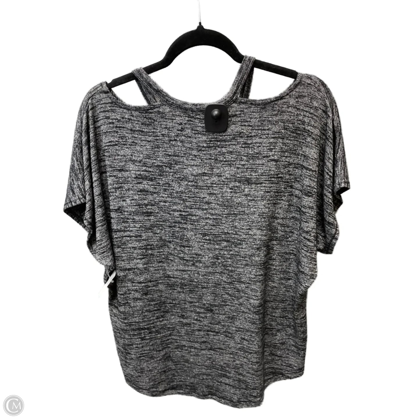 Top Short Sleeve By Rag & Bones Jeans In Black & Grey, Size: M