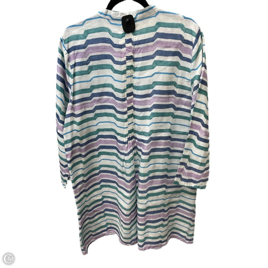 Dress Casual Short By pomegranate In Striped Pattern, Size: L