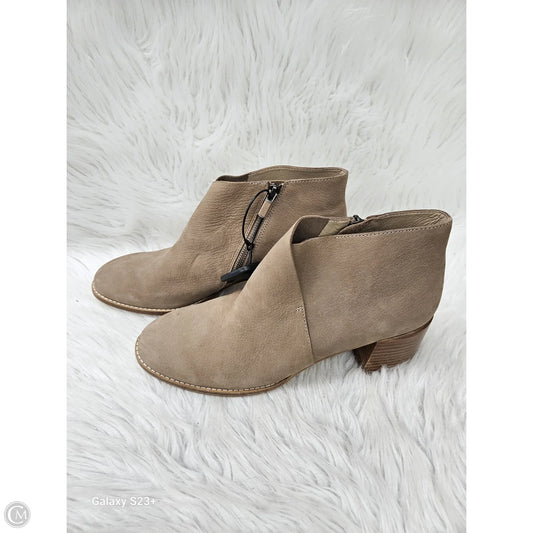 Boots Ankle Heels By Eileen Fisher In Tan, Size: 11