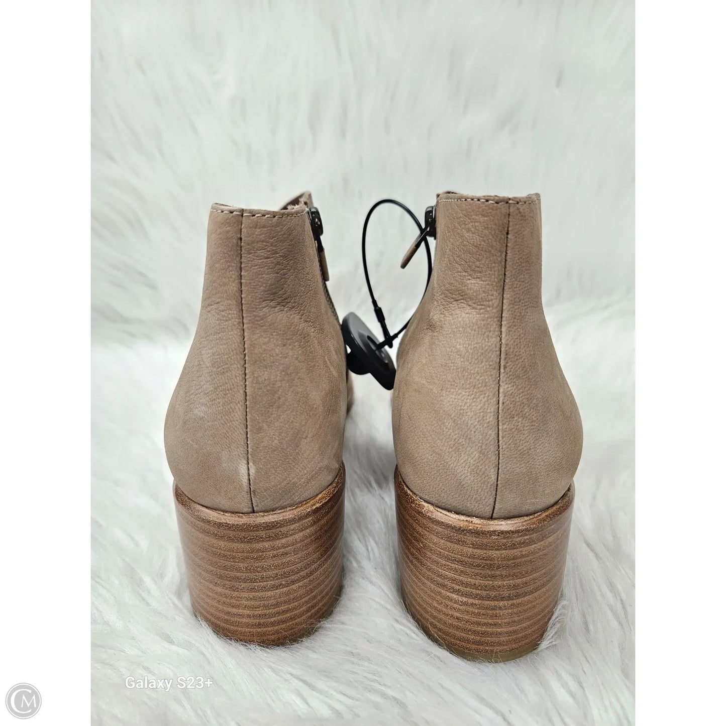 Boots Ankle Heels By Eileen Fisher In Tan, Size: 11
