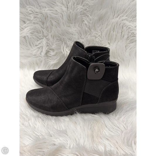 Boots Ankle Heels By Clarks In Black, Size: 7.5