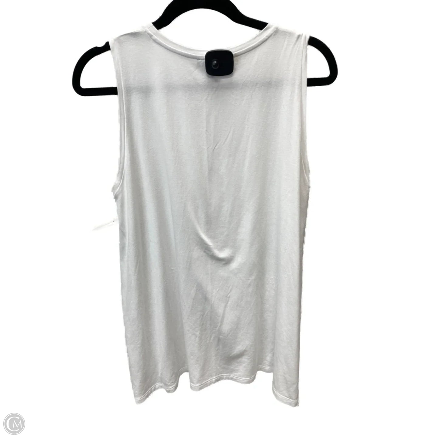 Top Sleeveless By Eileen Fisher In White, Size: M