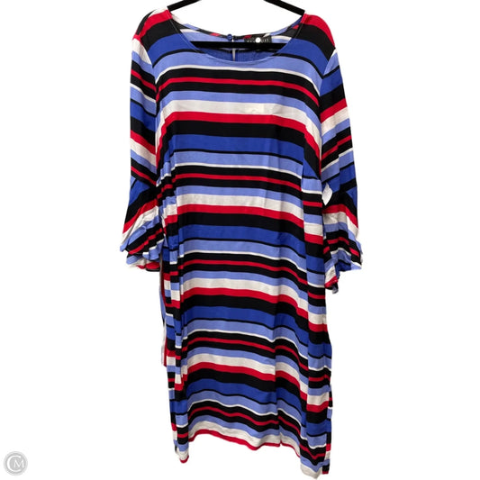 Dress Casual Short By Eloquii In Striped Pattern, Size: 2x