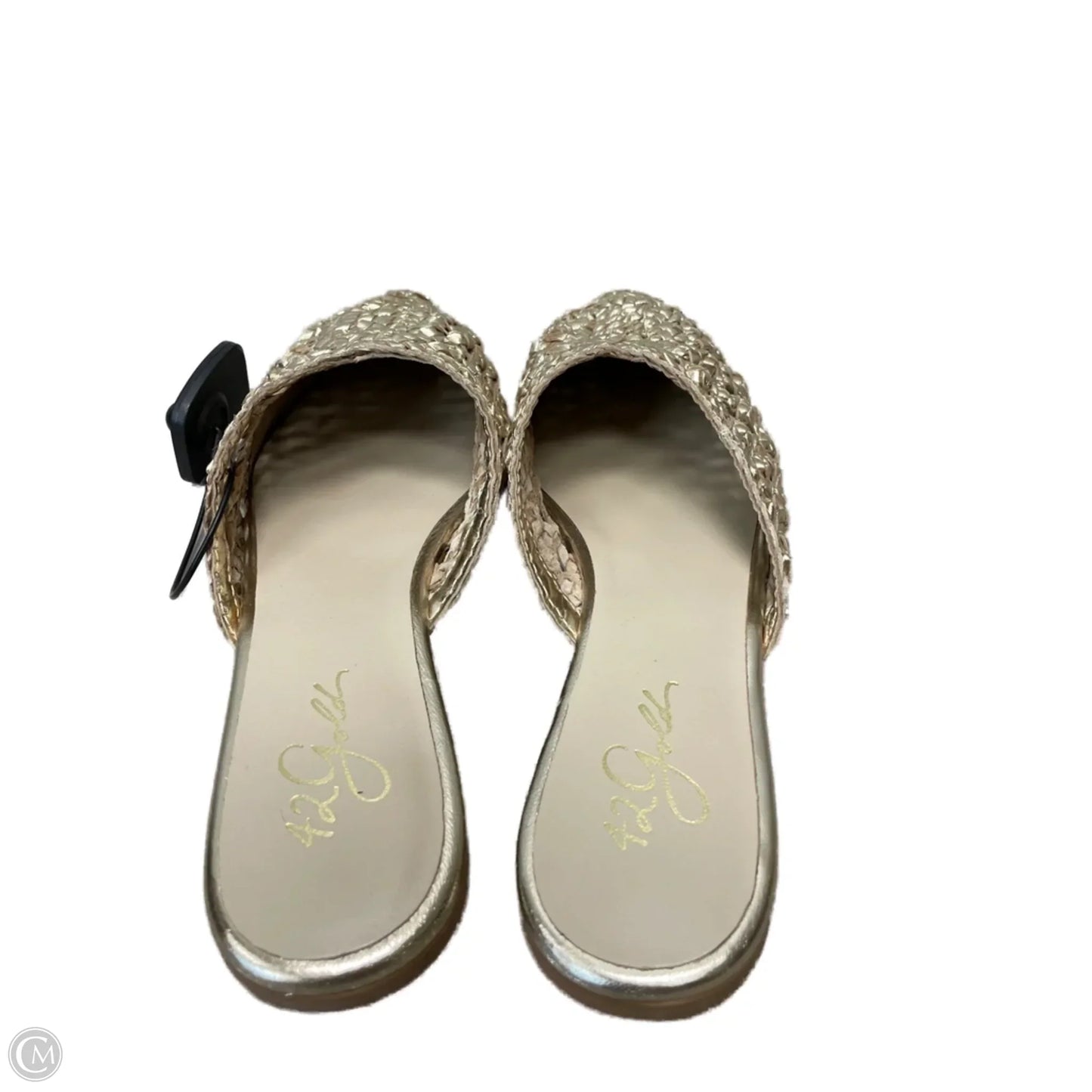 Shoes Flats By 42GOLD In Gold, Size: 8