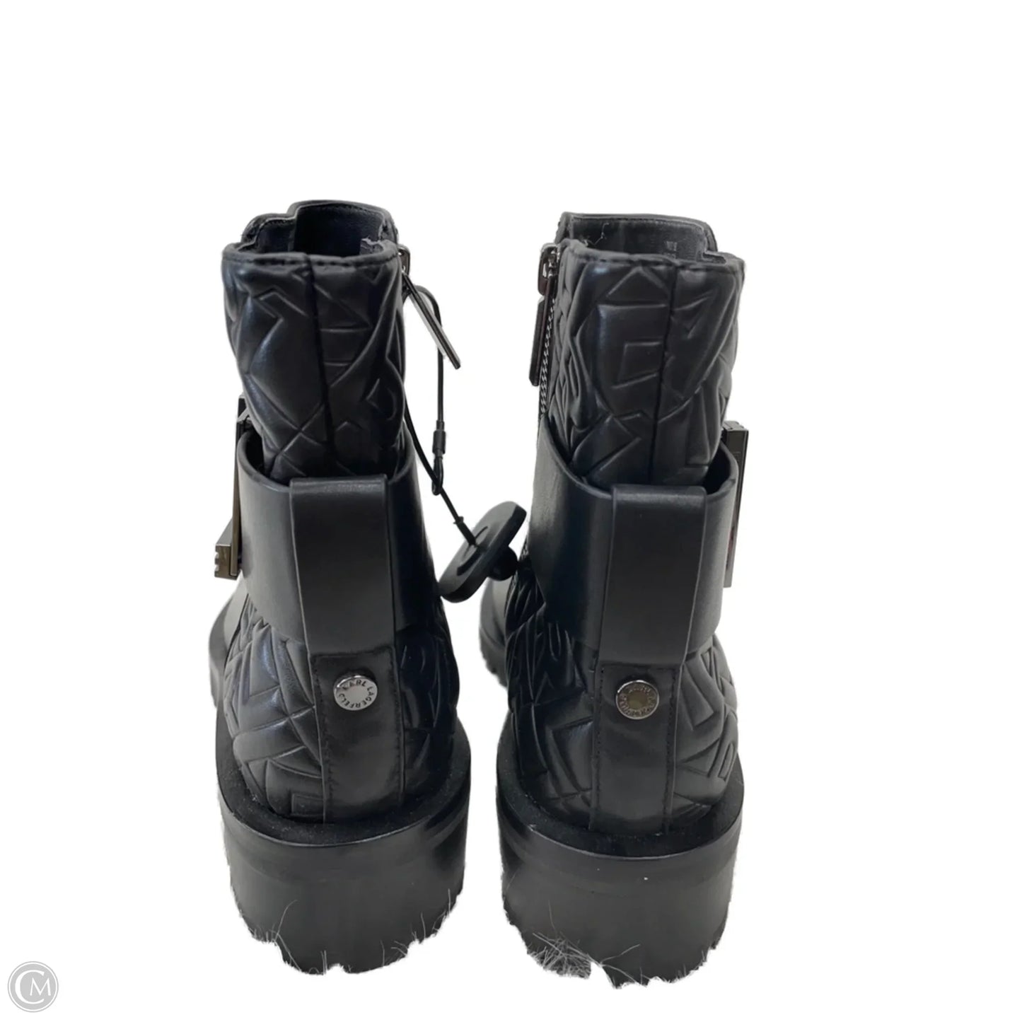 Boots Designer By Karl Lagerfeld In Black, Size: 7