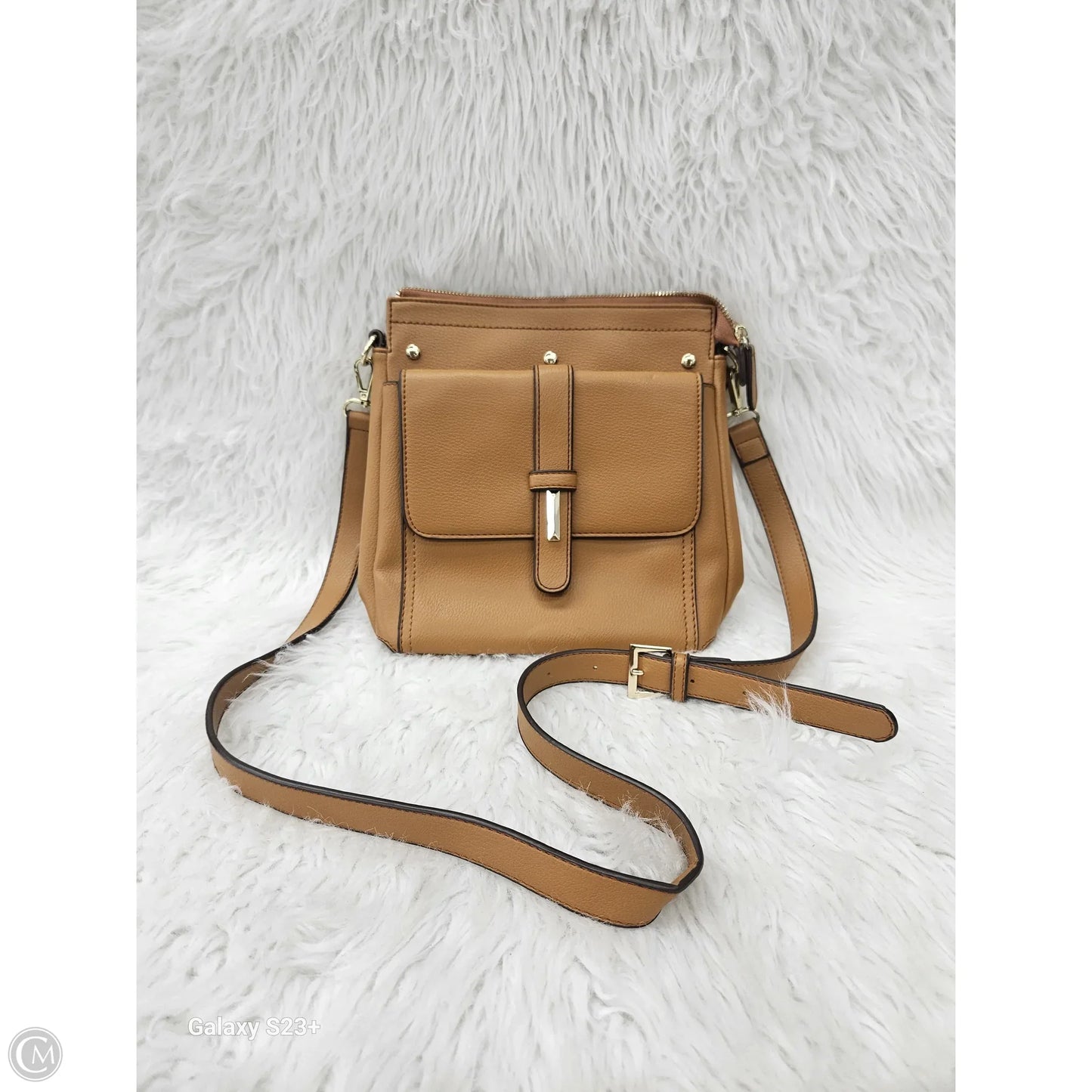 Crossbody Leather By Clothes Mentor, Size: Medium