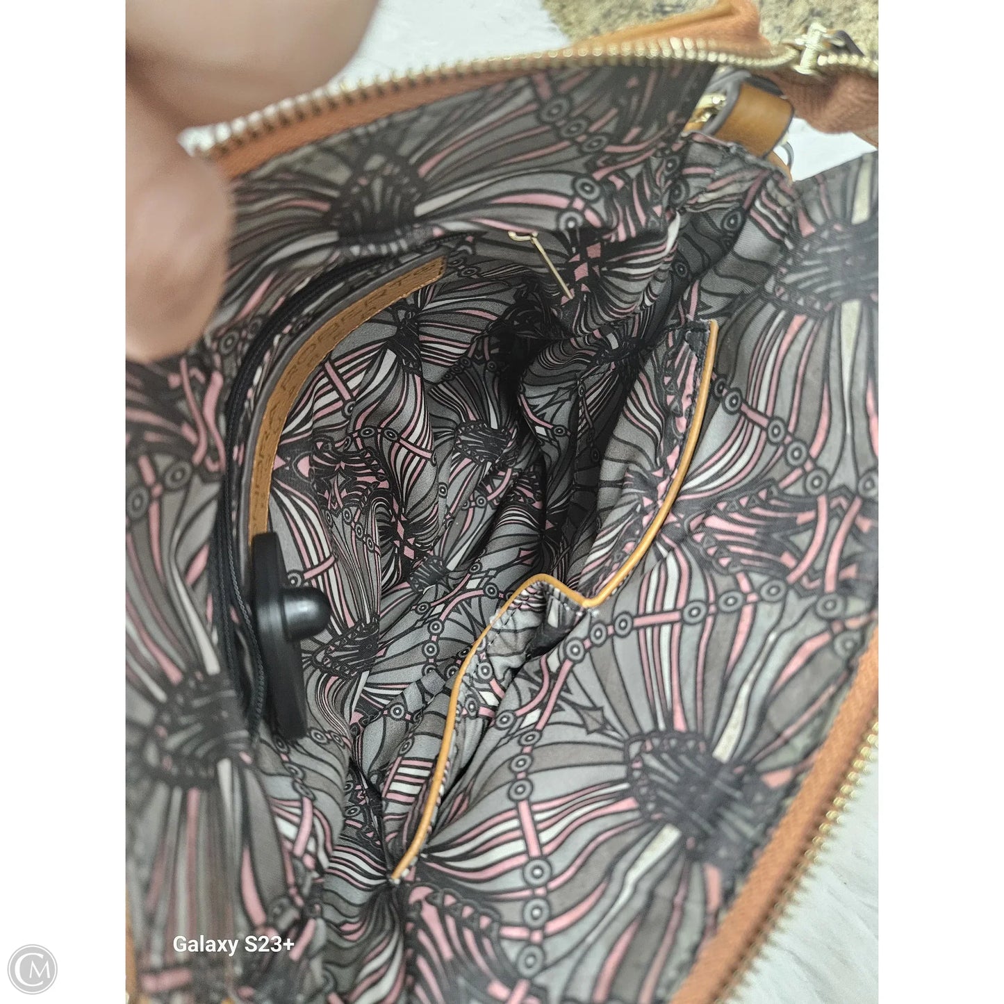 Crossbody Leather By Clothes Mentor, Size: Medium