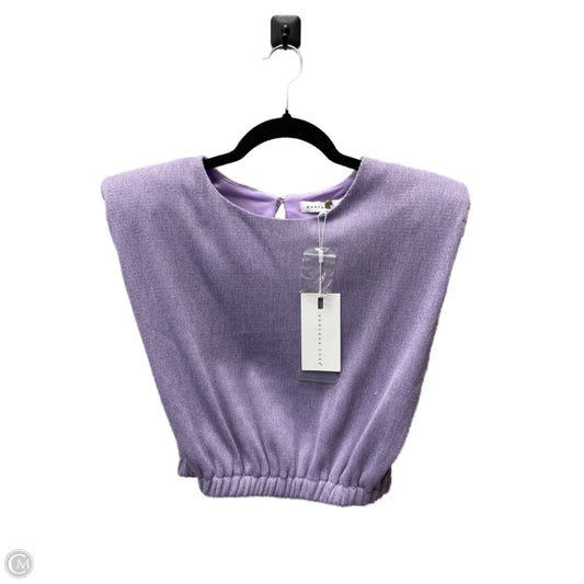 Top Short Sleeve By Endless Rose In Purple, Size: S