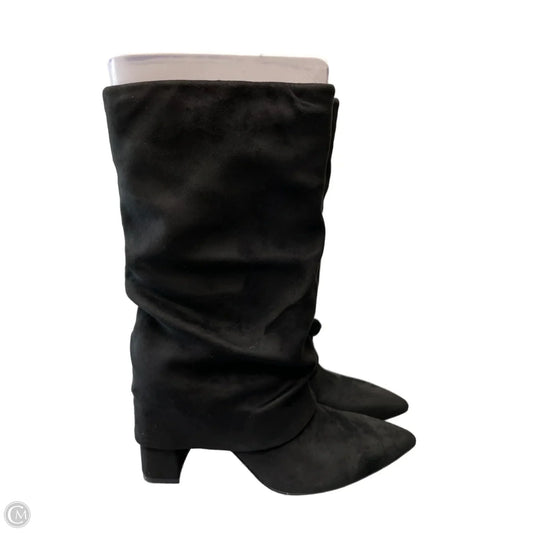Boots Mid-calf Heels By Nine West In Black, Size: 6.5