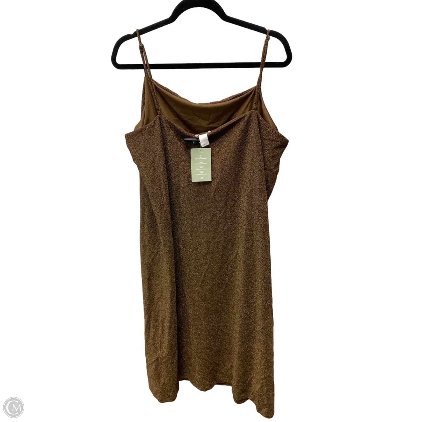 Dress Party Short By H&m In Bronze, Size: Xl