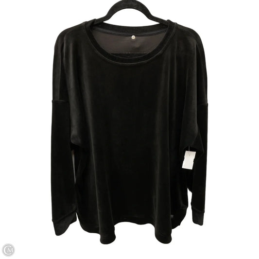 Top Long Sleeve By Ideology In Black, Size: 3x
