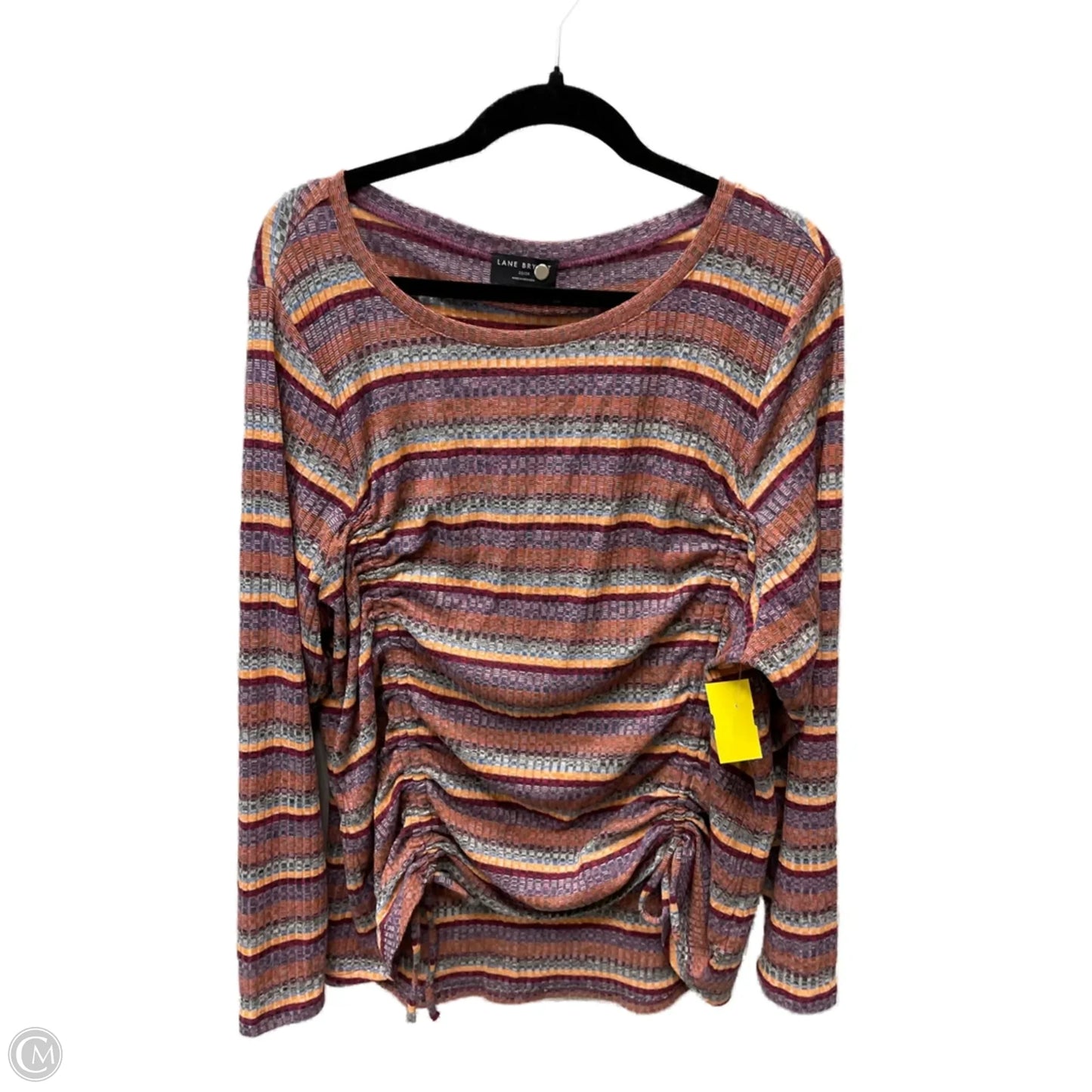 Top Long Sleeve By Lane Bryant In Striped Pattern, Size: 2x