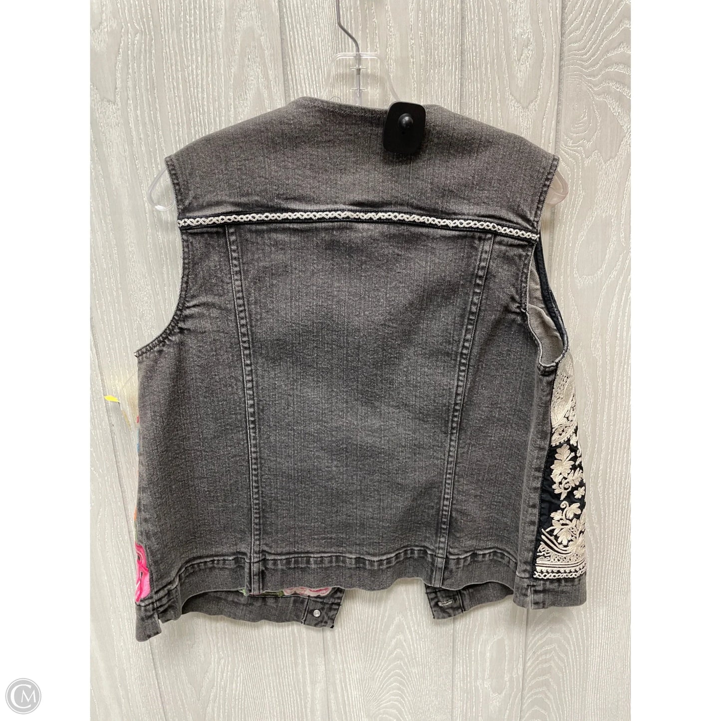 Jacket Denim By Clothes Mentor In Grey Denim, Size: 1x
