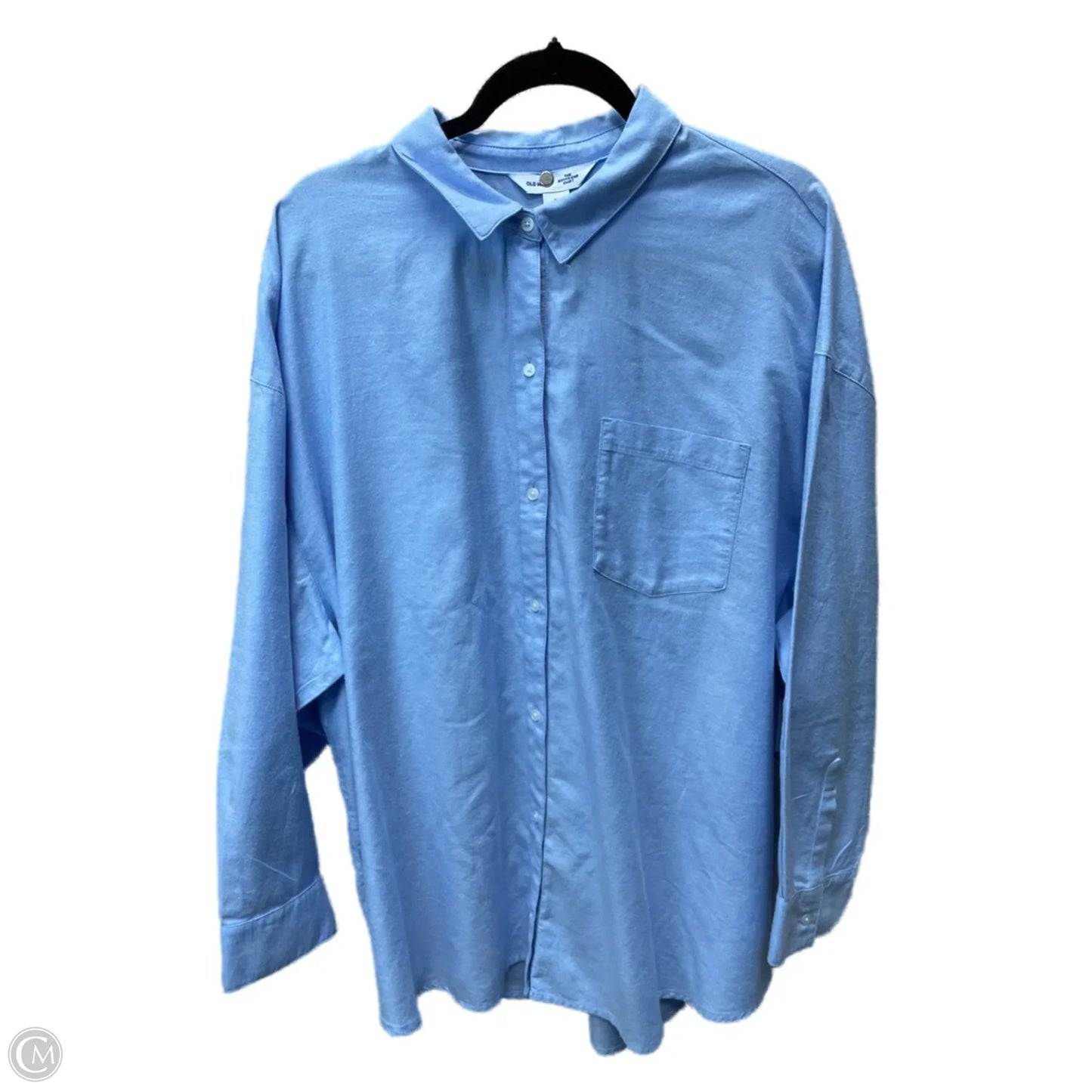 Tunic Long Sleeve By Old Navy In Blue, Size: Xl