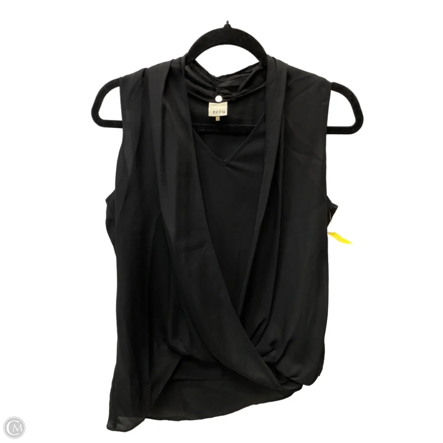 Blouse Sleeveless By Ecru In Black, Size: S
