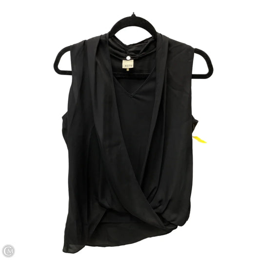 Blouse Sleeveless By Ecru In Black, Size: S