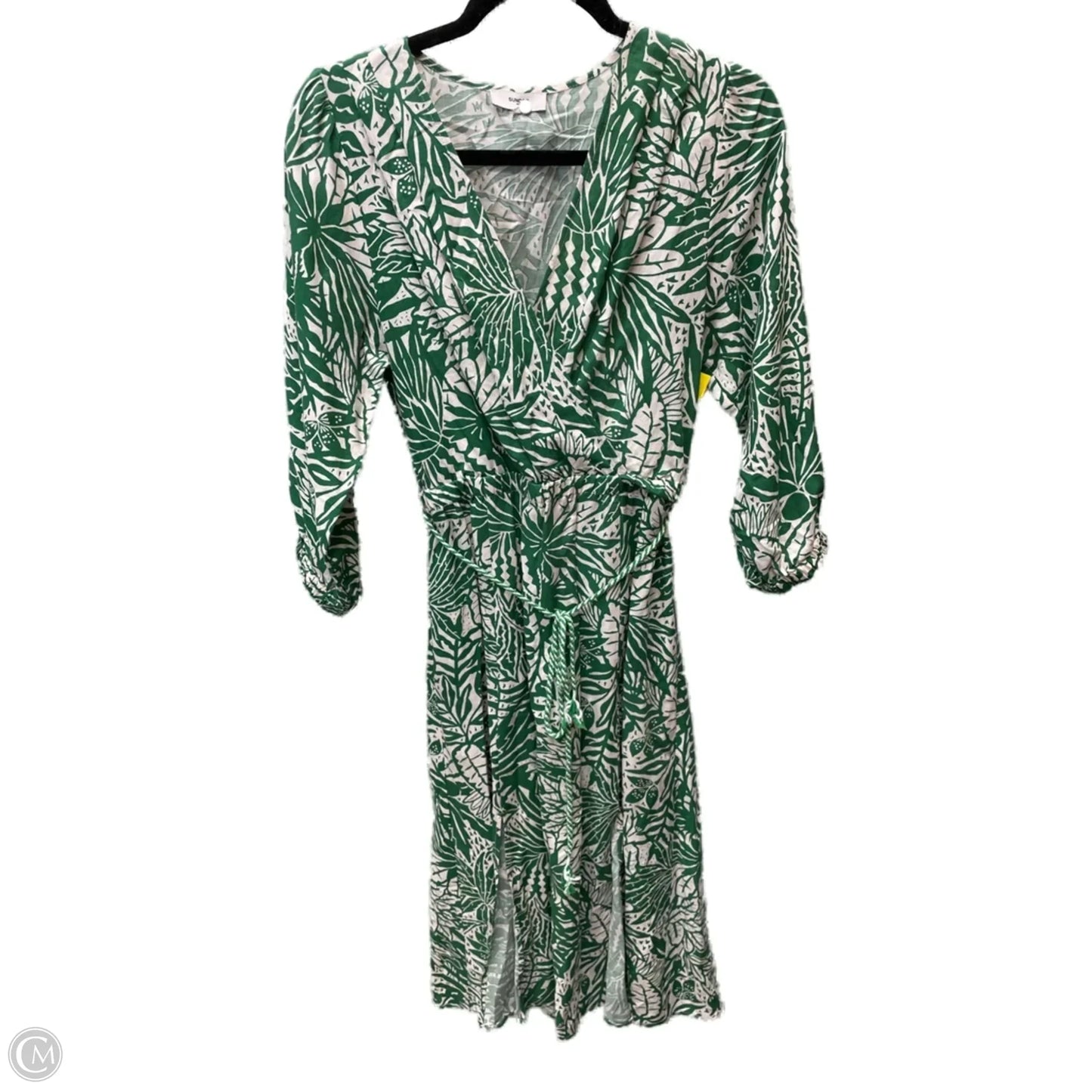 Dress Casual Short By Cmc In Green & White, Size: S