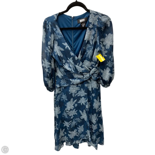 Dress Casual Short By Dkny In Blue, Size: M