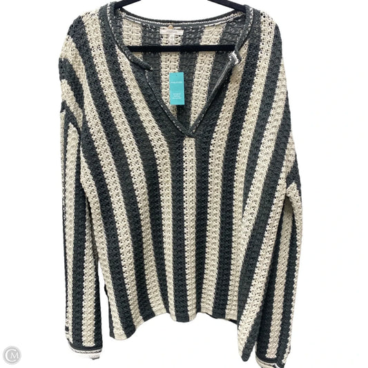 Sweater By Maurices In Cream & Green, Size: Xl
