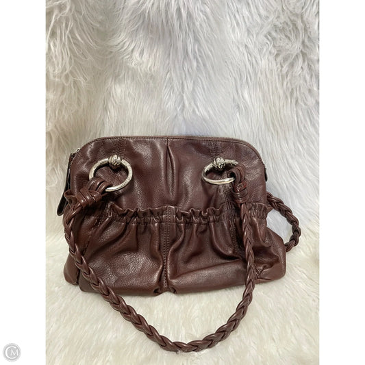 Handbag Leather By B. Makowsky, Size: Medium