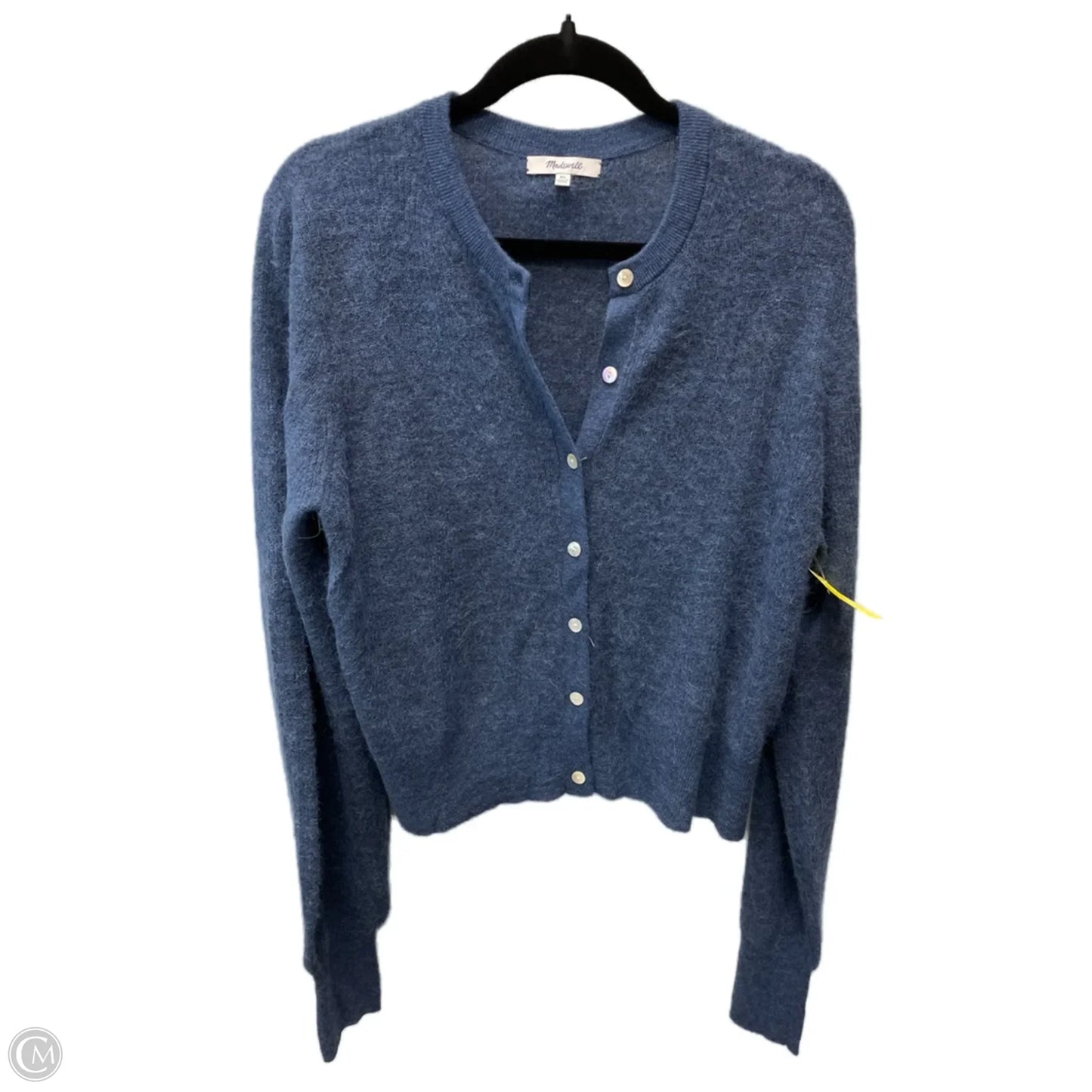Sweater Cardigan By Madewell In Blue, Size: Xl
