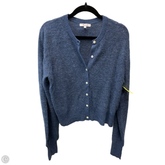 Sweater Cardigan By Madewell In Blue, Size: Xl