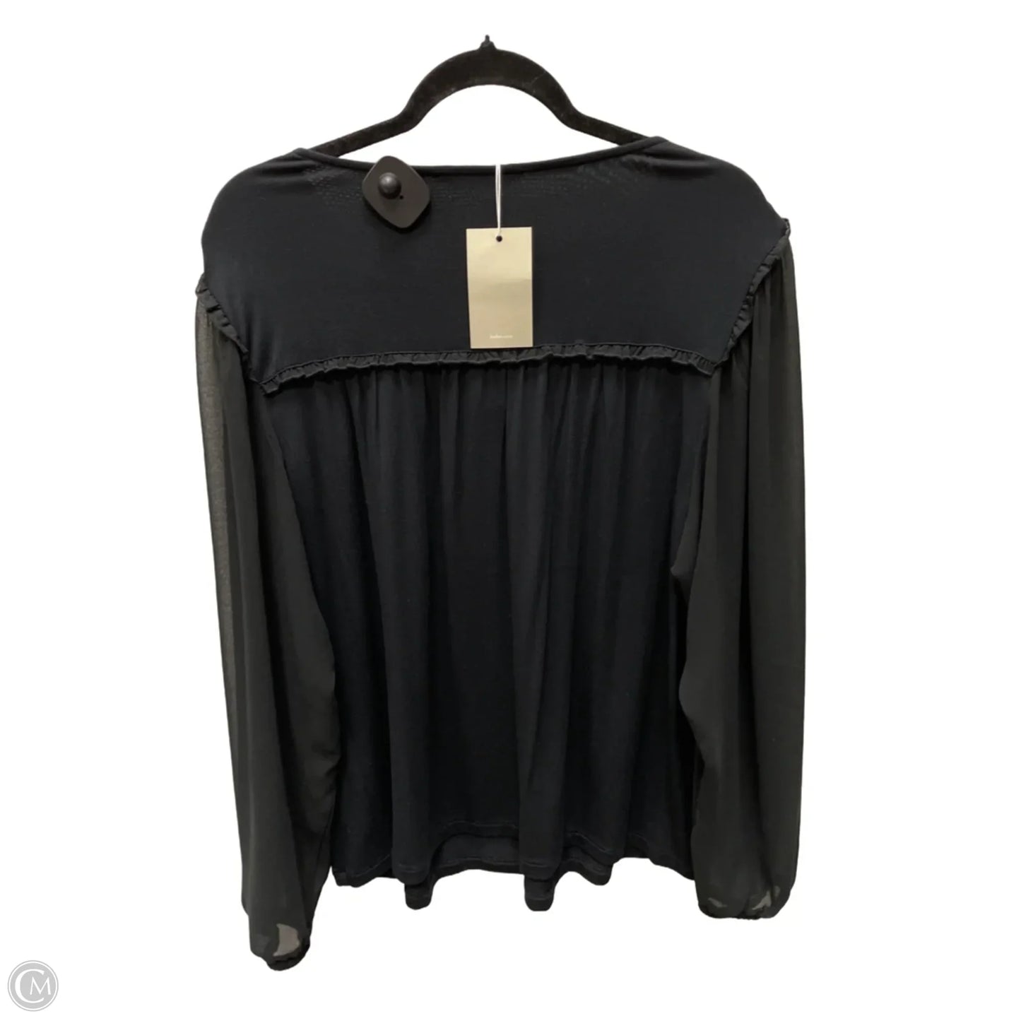 Blouse Long Sleeve By Boden In Black, Size: L