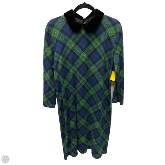 Dress Work By Talbots In Blue & Green, Size: Xl