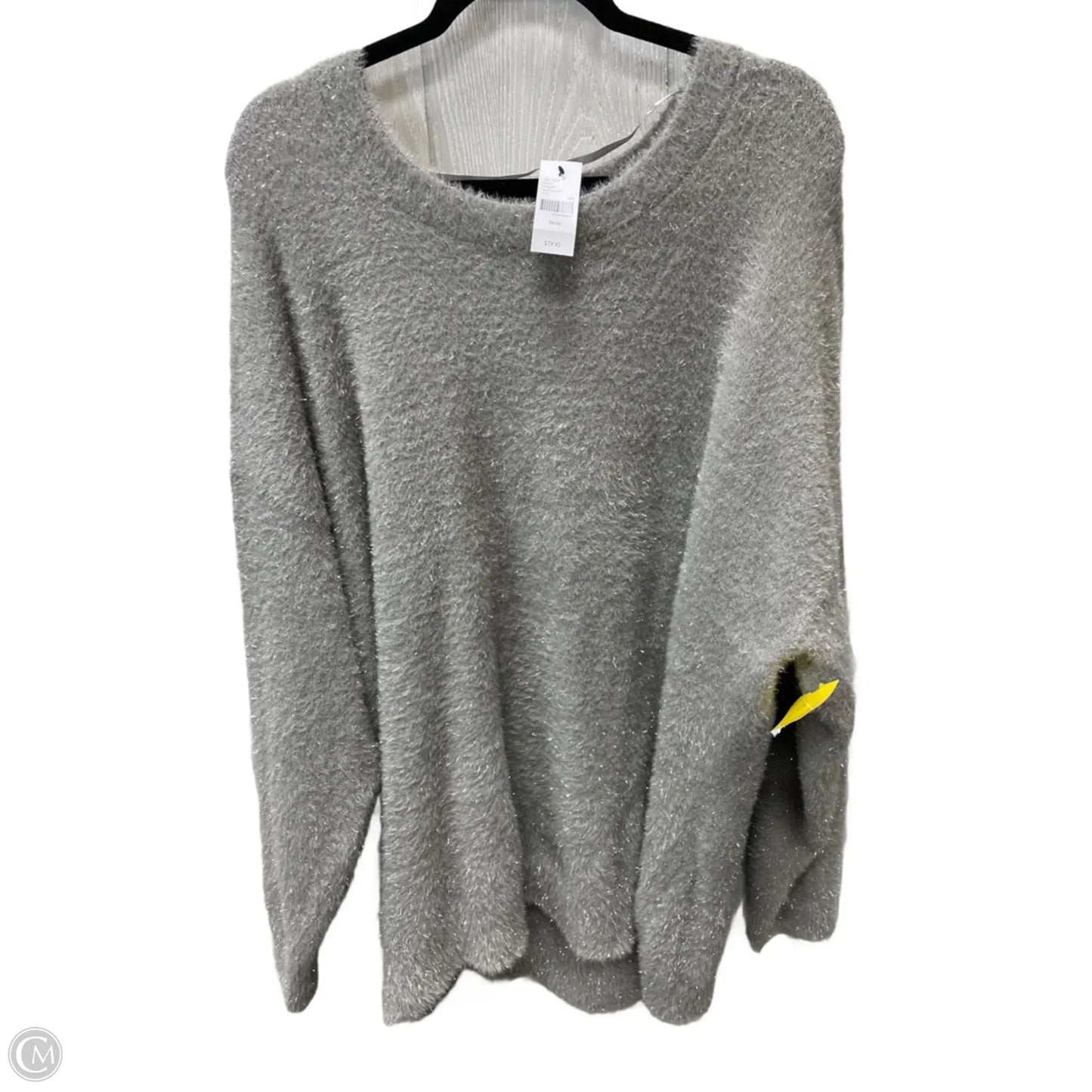Sweater By Lane Bryant In Grey, Size: 3x
