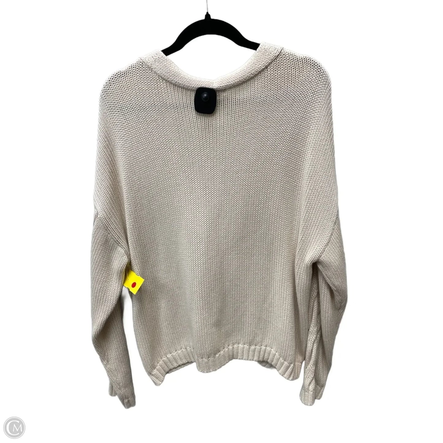 Sweater Cardigan By 525 In Tan, Size: M