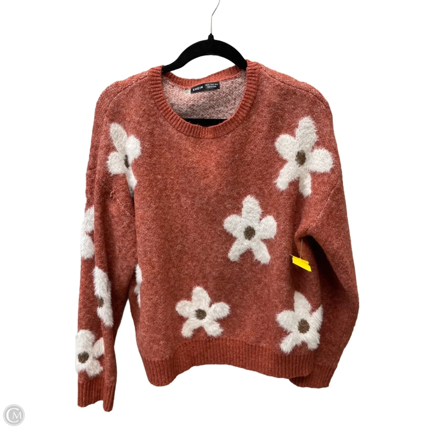 Sweater By Shein In Floral Print, Size: L