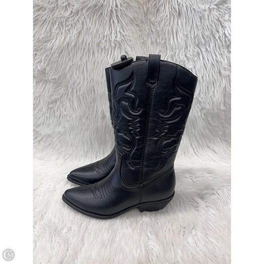 Boots Western By Clothes Mentor In Black, Size: 9
