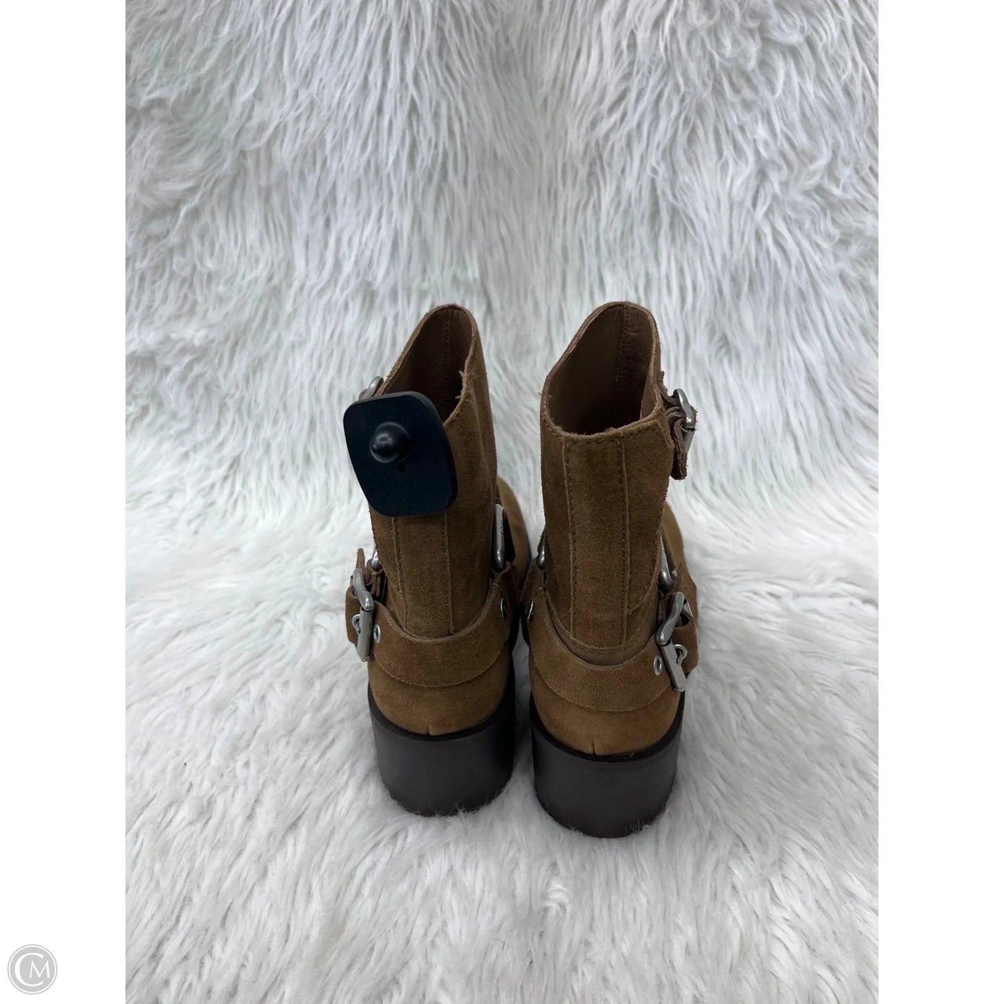 Boots Ankle Heels By Ash In Brown, Size: 11