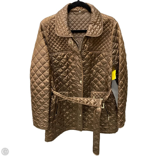 Jacket Puffer & Quilted By basler In Bronze, Size: L