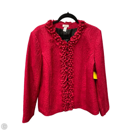 Jacket Other By Chicos In Red, Size: L