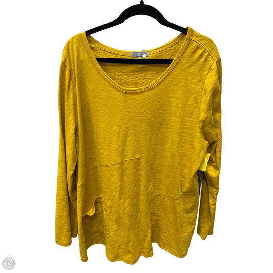 Top Long Sleeve By Habitat In Yellow, Size: Xl