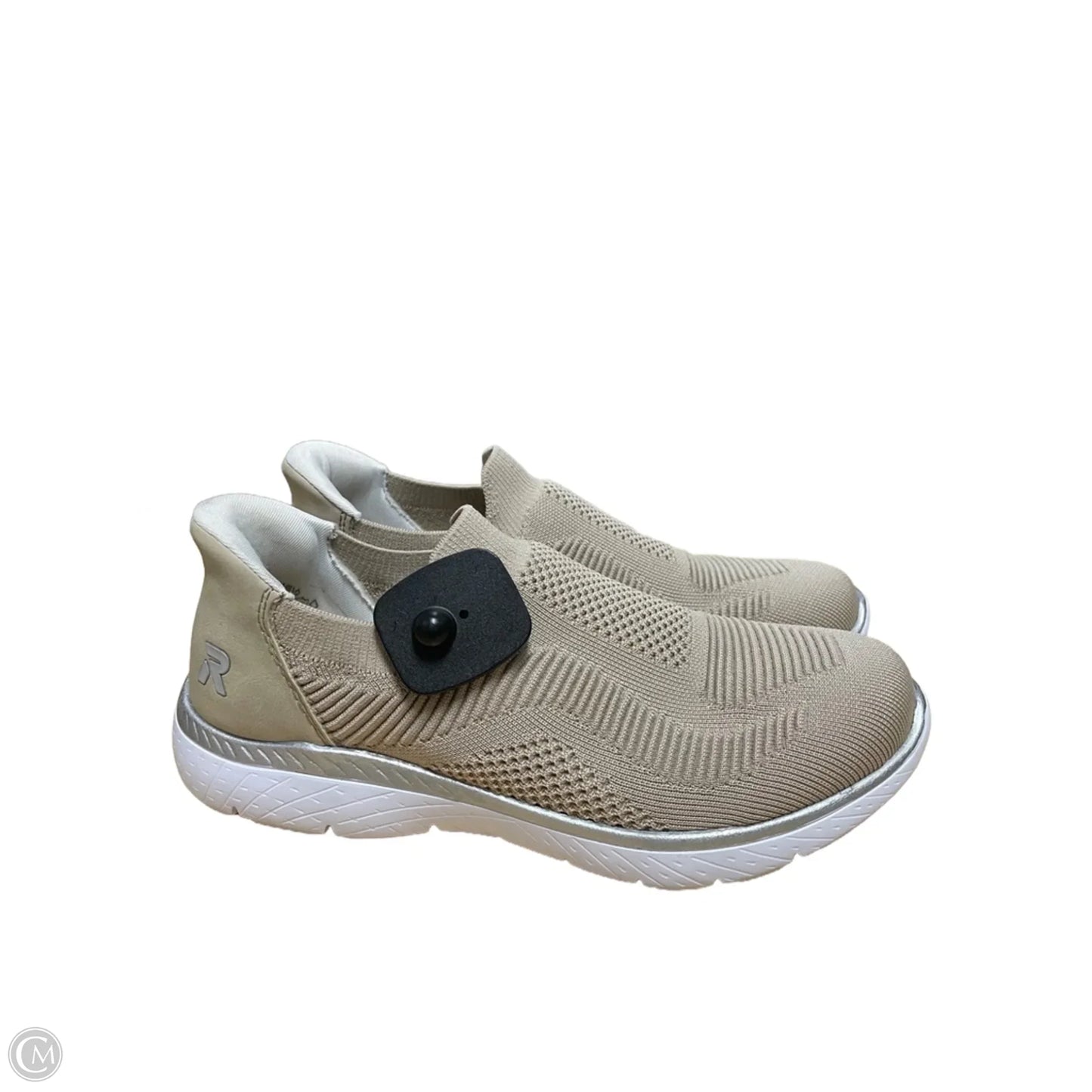 Shoes Sneakers By Riekers In Tan & White, Size: 9.5