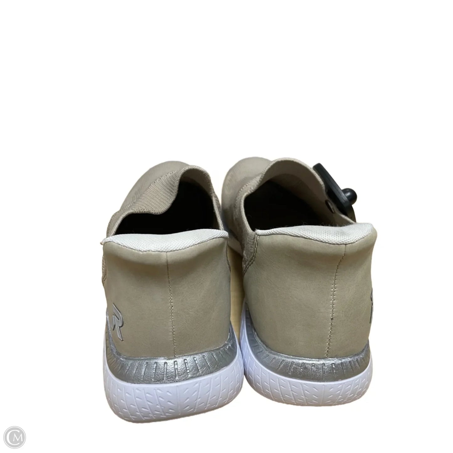 Shoes Sneakers By Riekers In Tan & White, Size: 9.5