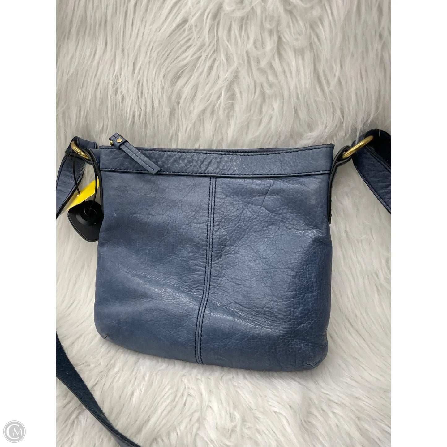 Crossbody Leather By Fossil, Size: Medium