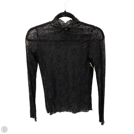 Blouse Long Sleeve By Anthropologie In Black, Size: Xs