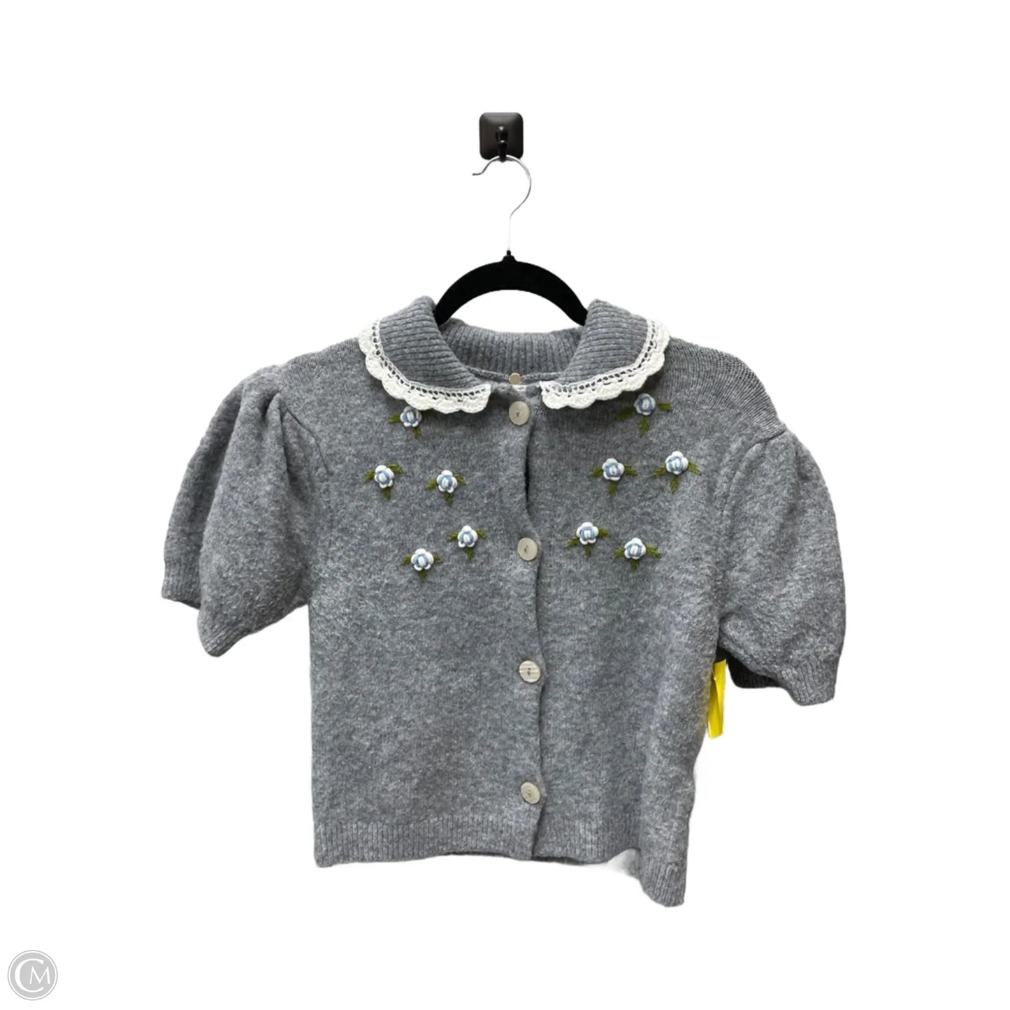 Sweater Cardigan By Kimichi Blue In Grey, Size: S