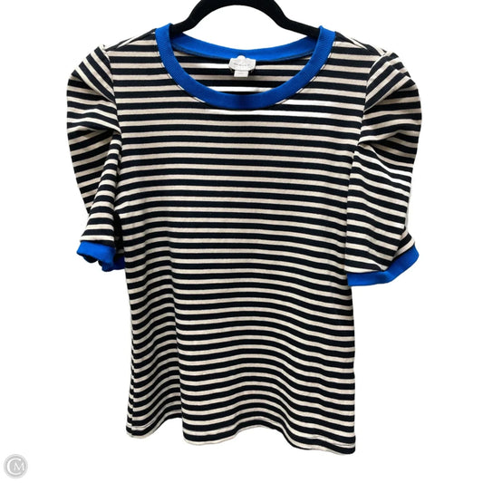 Top Short Sleeve By Maeve In Striped Pattern, Size: L