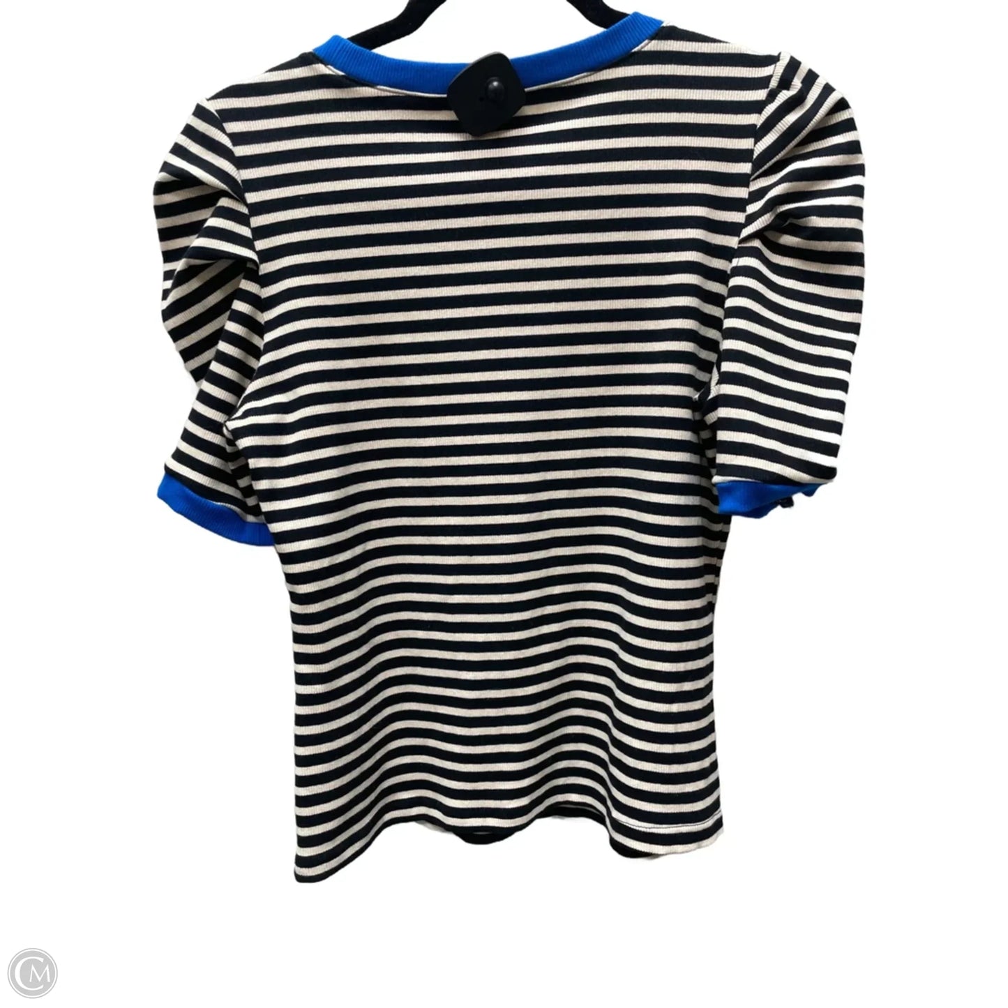 Top Short Sleeve By Maeve In Striped Pattern, Size: L