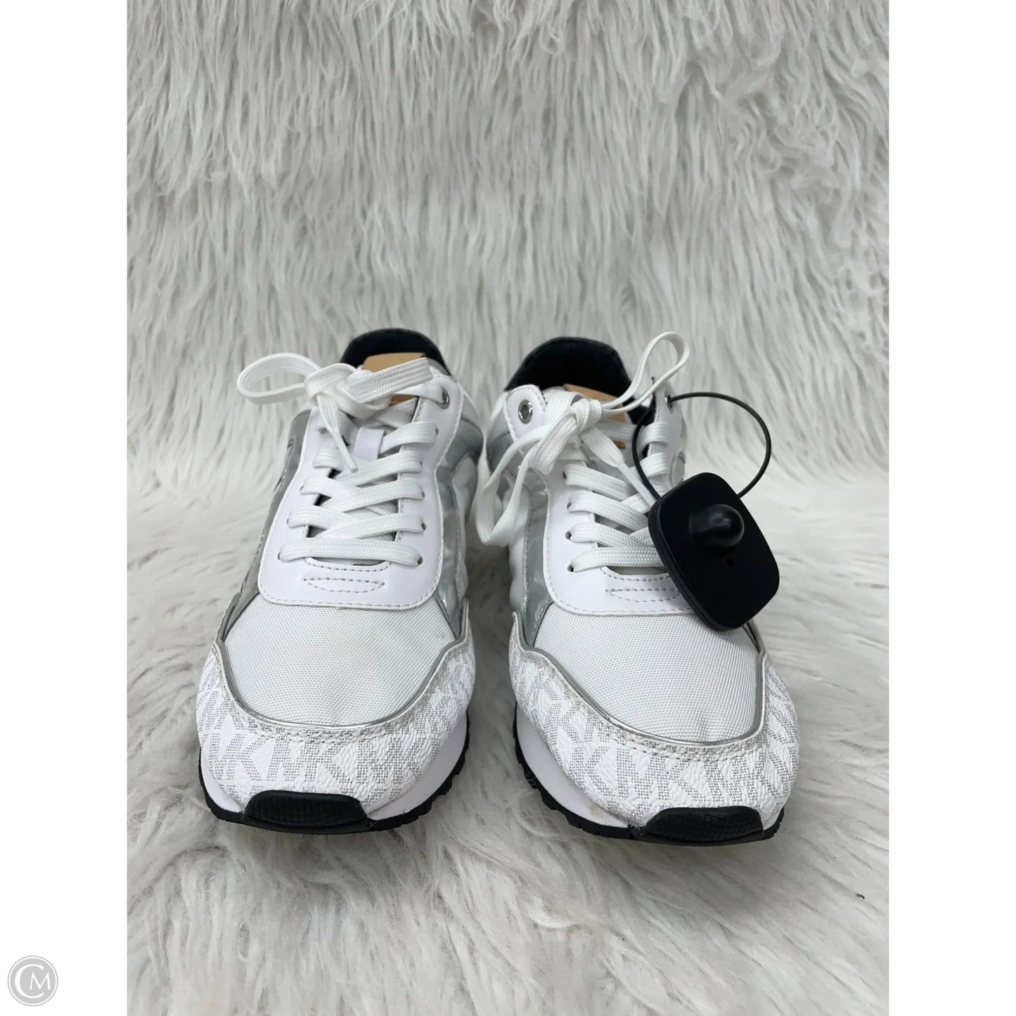 Shoes Designer By Michael Kors In Silver & White, Size: 7.5