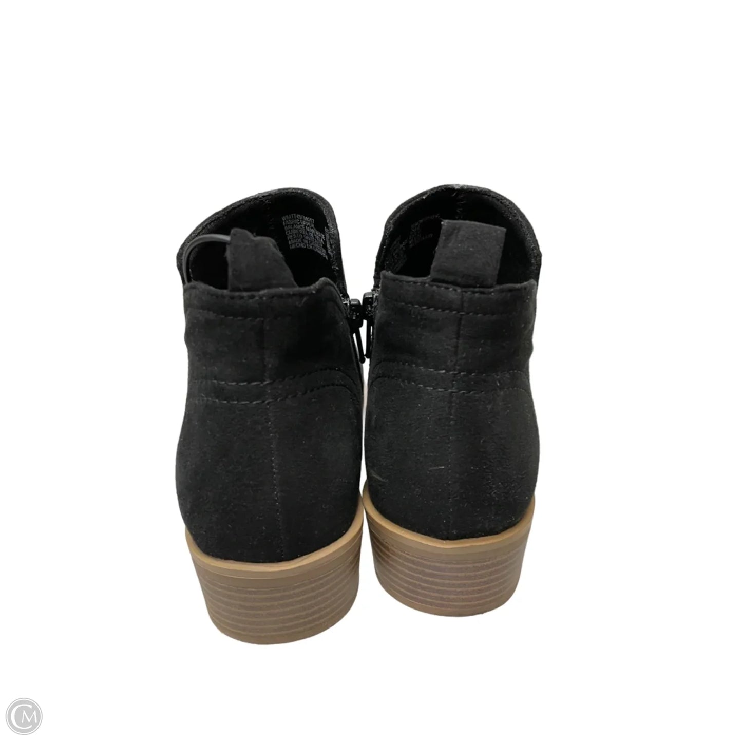 Boots Ankle Flats By Time And Tru In Black, Size: 6