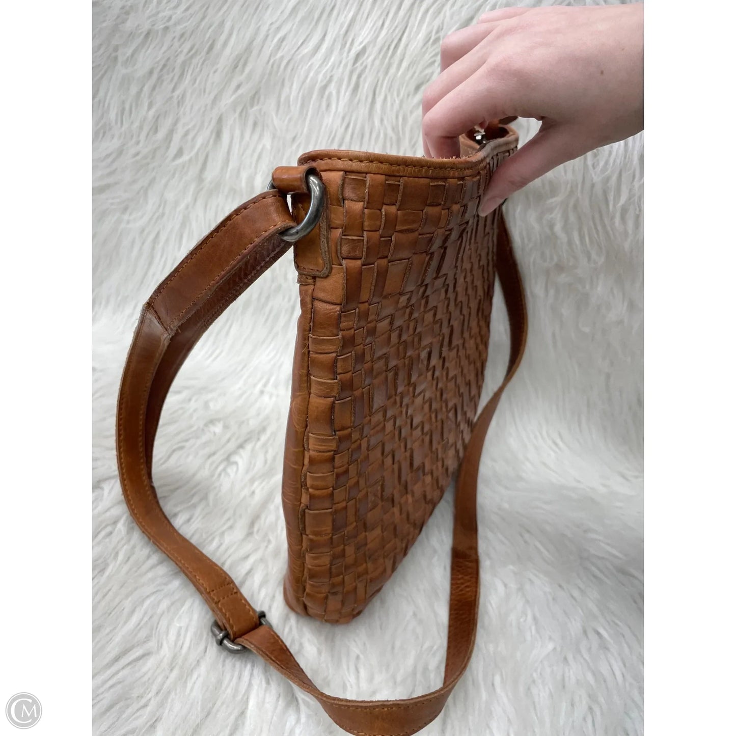 Crossbody Leather By Cmc, Size: Medium