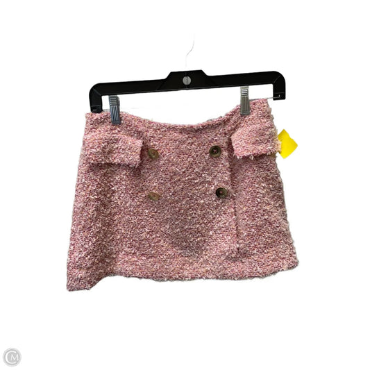 Skirt Mini & Short By Anthropologie In Orange & Pink, Size: 2