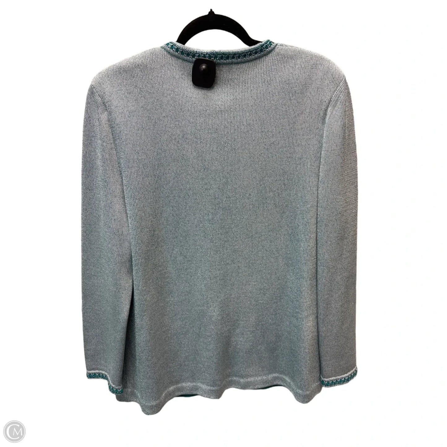 Sweater Cardigan Luxury Designer By St John Collection In Teal, Size: L