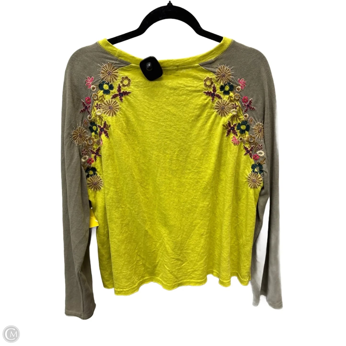 Top Long Sleeve By Natural Life In Green, Size: Xl